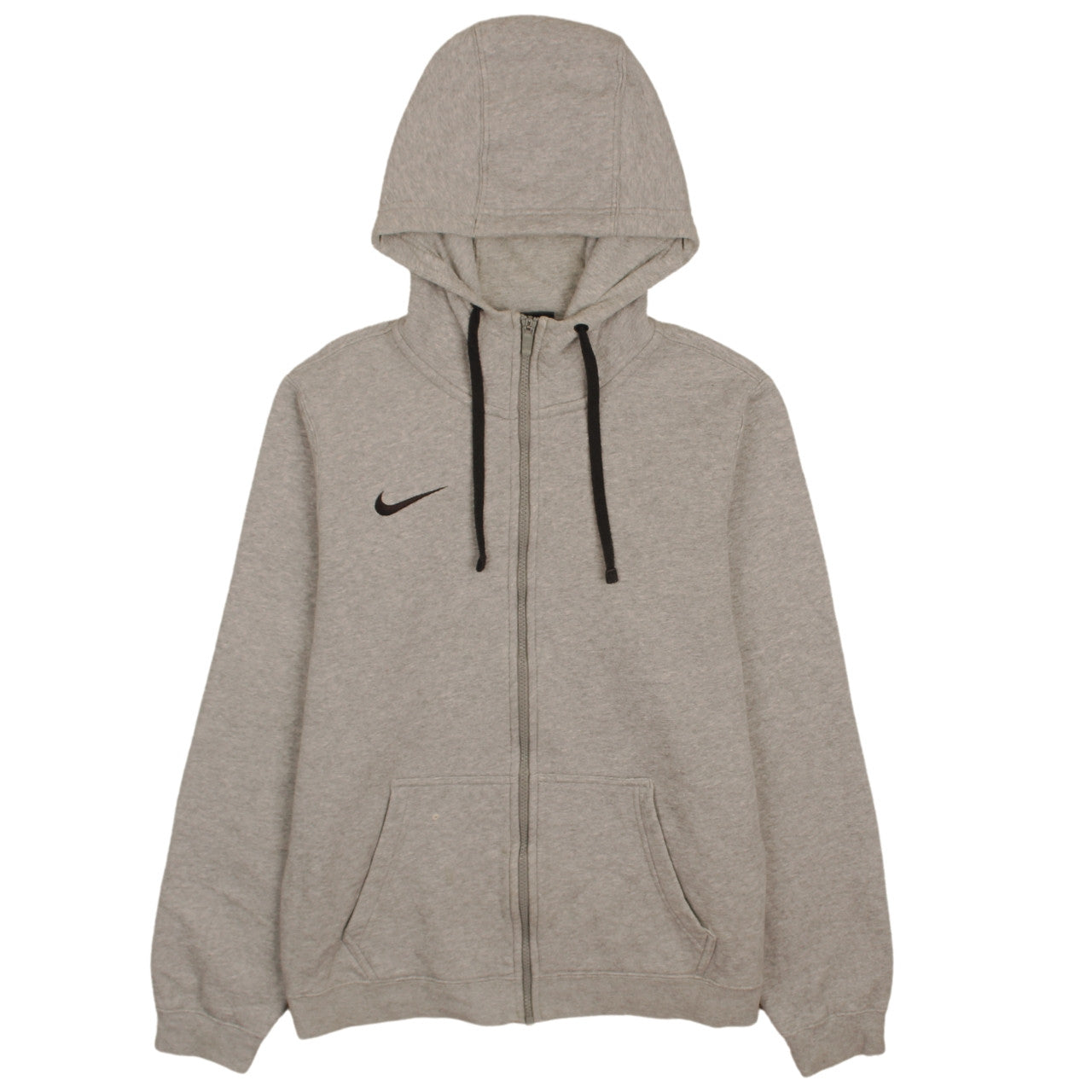 Nike Men's Grey Full Zip Hoodie Small Sports Fleece Sweatshirt