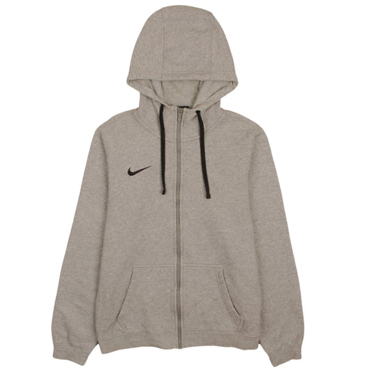 Nike Men's Grey Full Zip Hoodie Small Sports Fleece Sweatshirt