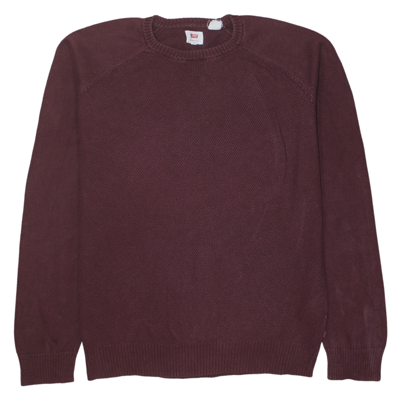 Levi's Men's Red Cotton Crew Neck Jumper Size M