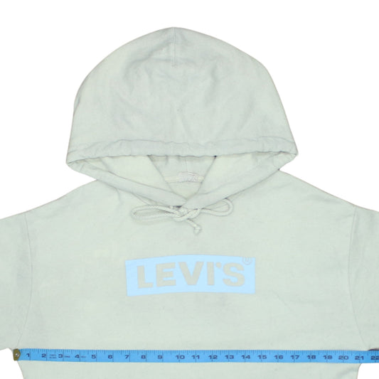 Levi's Women's Light Beige Logo Pullover Hoodie Size S