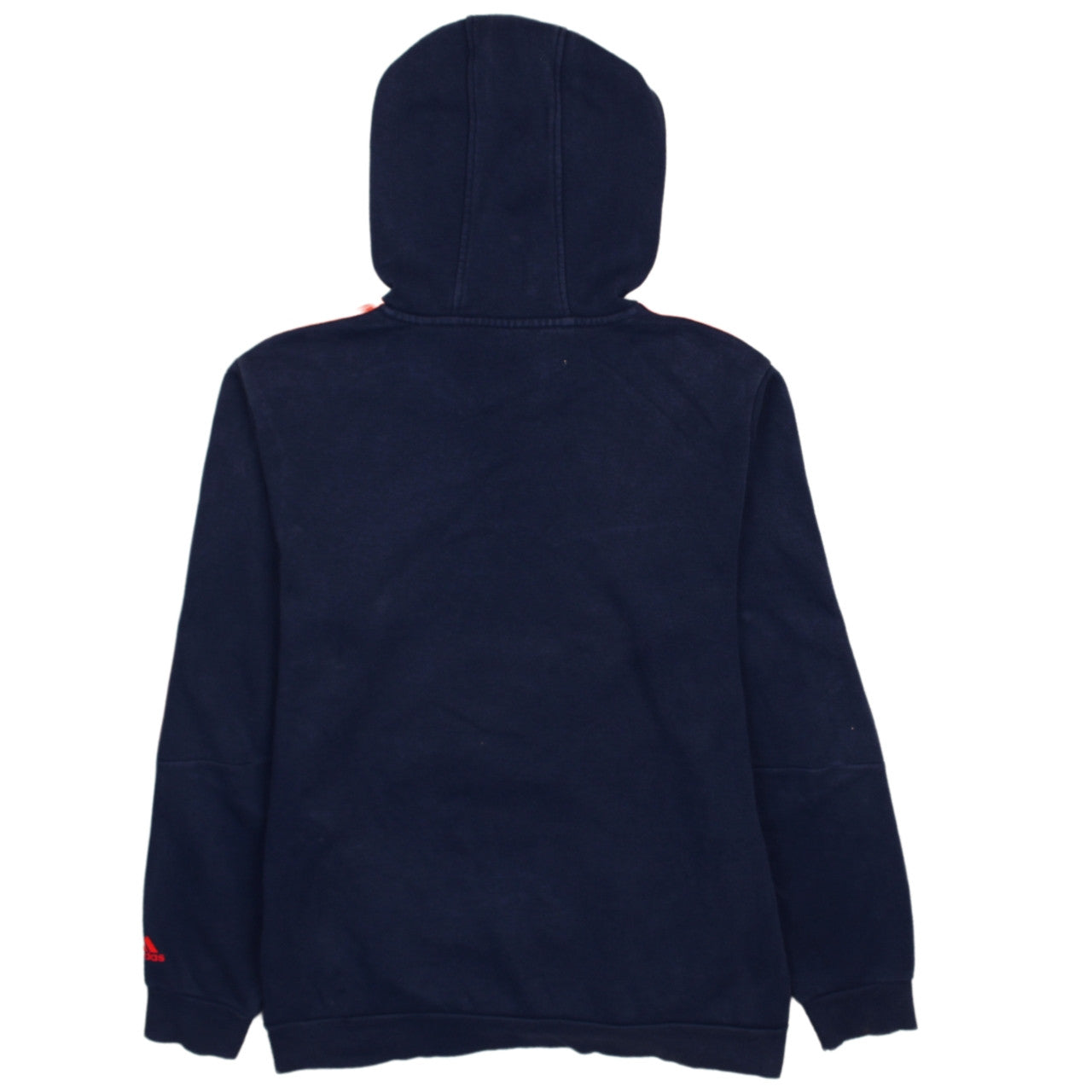 Adidas Boys Navy Hoodie 15-16 Years Pullover Fleece Long Sleeve Logo