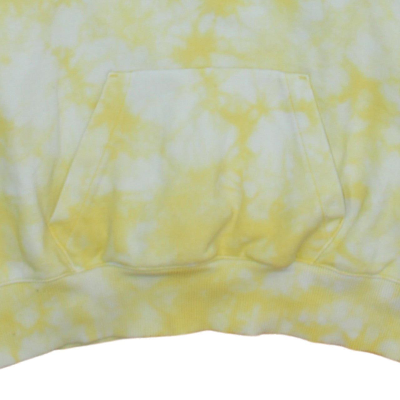 Champion Women's Yellow Tie-Dye Pullover Hoodie Small