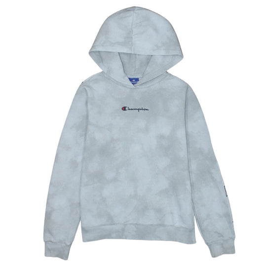 Champion Boys Grey 2XL Pullover Hoodie with Logo Fleece Sweatshirt