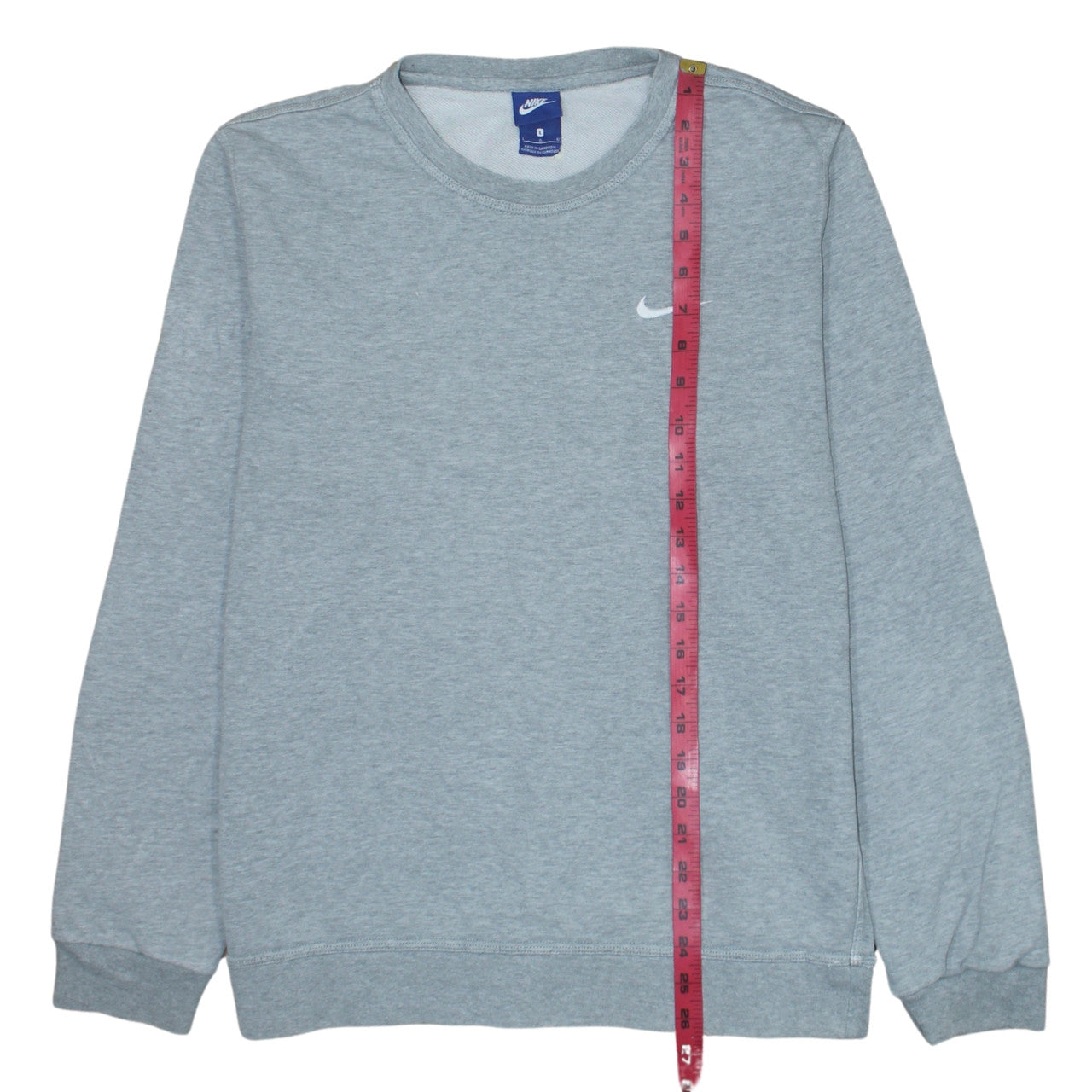 Nike Mens Grey Crew Neck Pullover Sweatshirt L
