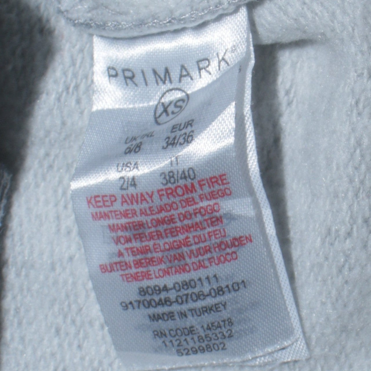 Primark Disney Women Grey Winnie the Pooh Pullover Sweatshirt XS
