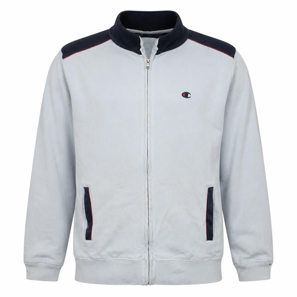 Champion Men's White XL Track Jacket Full Zip Sportswear