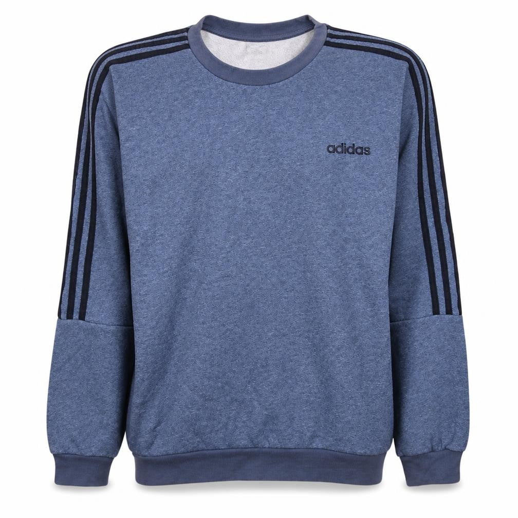 adidas Men's Blue Long Sleeve Crew Neck Sweatshirt Size L