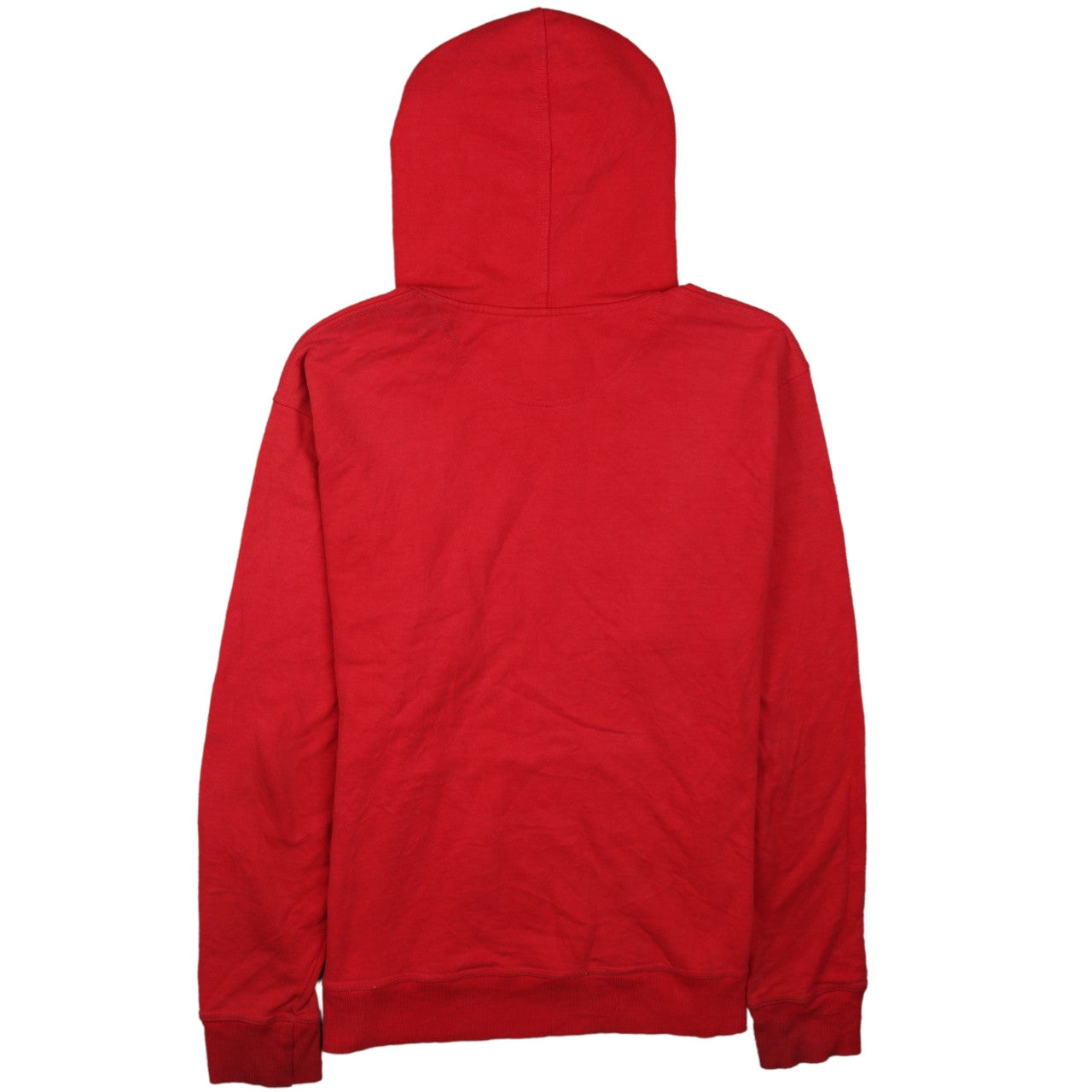 Champion Mens Red Pullover Hoodie M Logo Fleece Sweatshirt