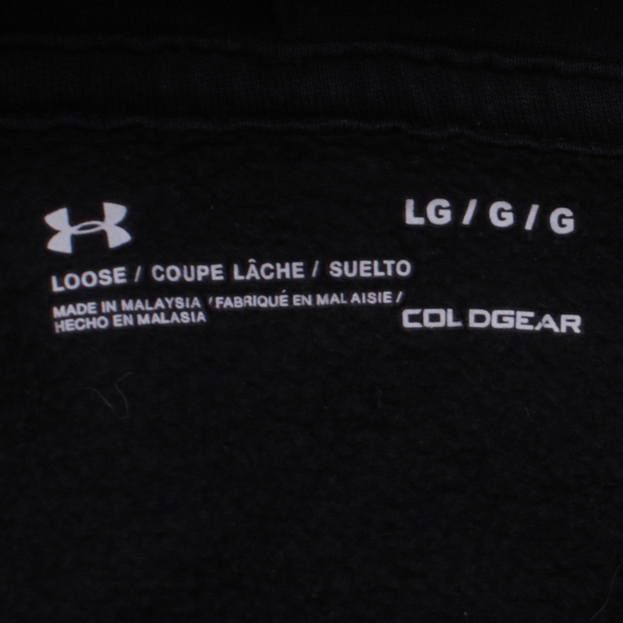 Under Armour Men’s Black Large Pullover Hoodie USA Graphic