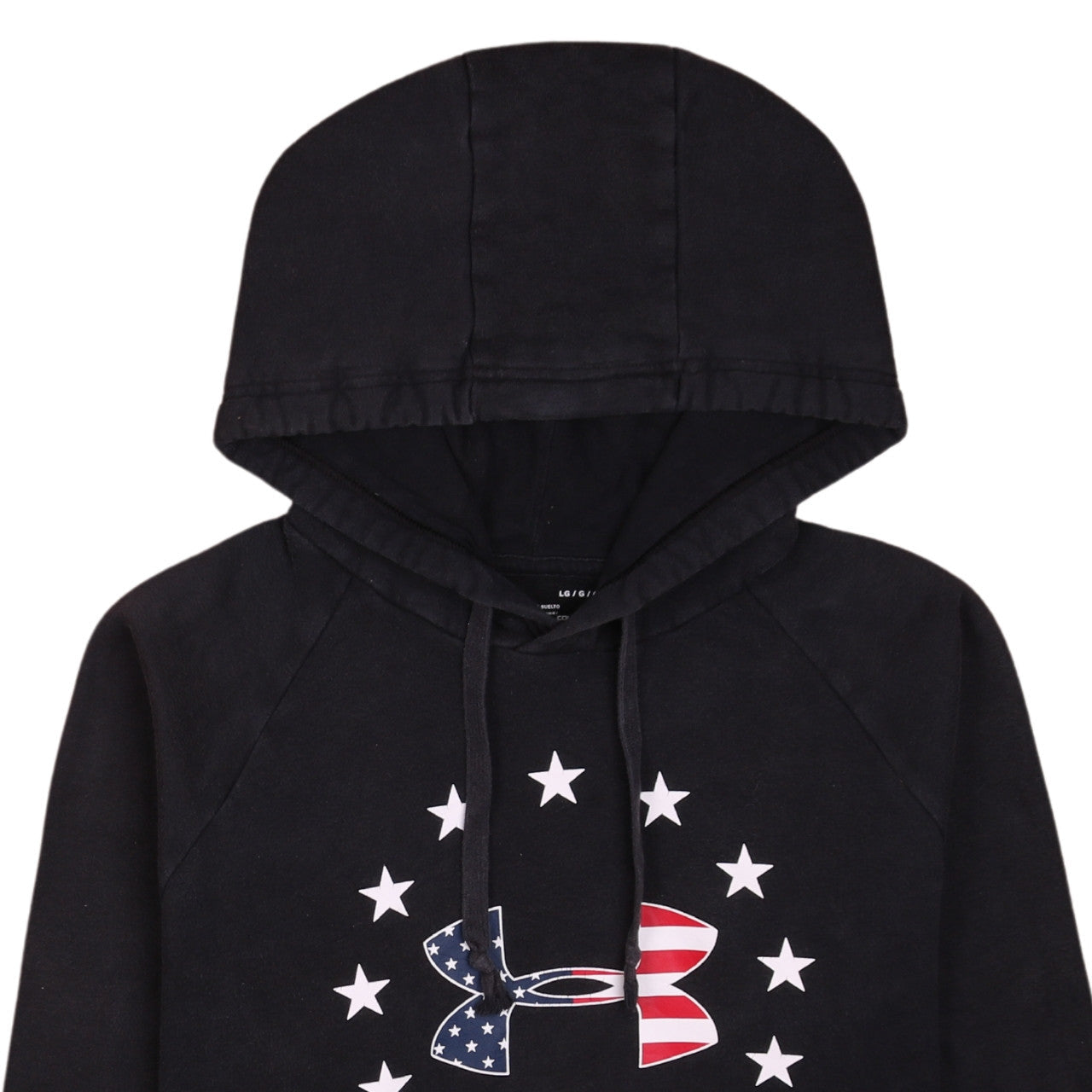 Under Armour Men’s Black Large Pullover Hoodie USA Graphic