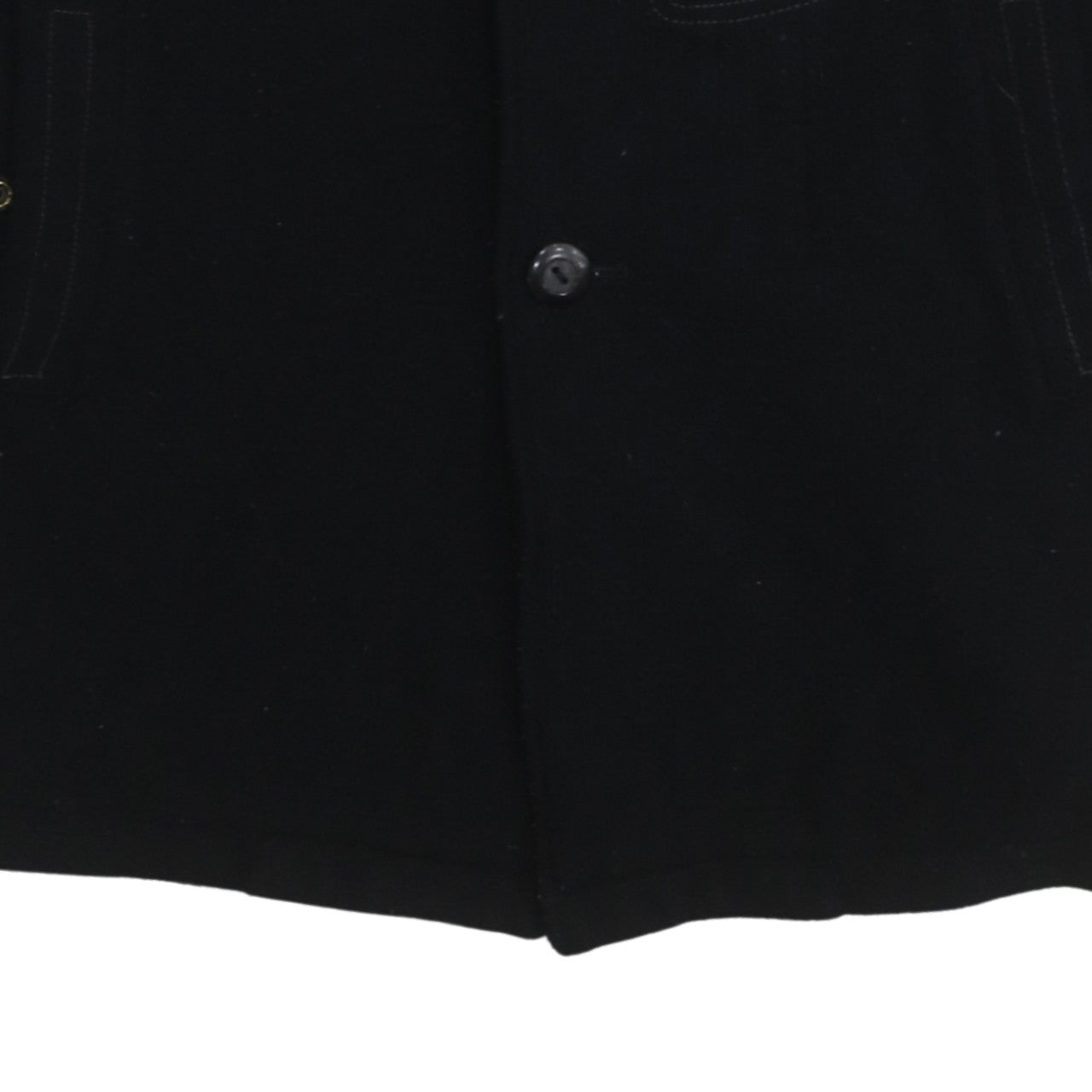 G-Star RAW Men's Black Wool Blend Overcoat L Regular