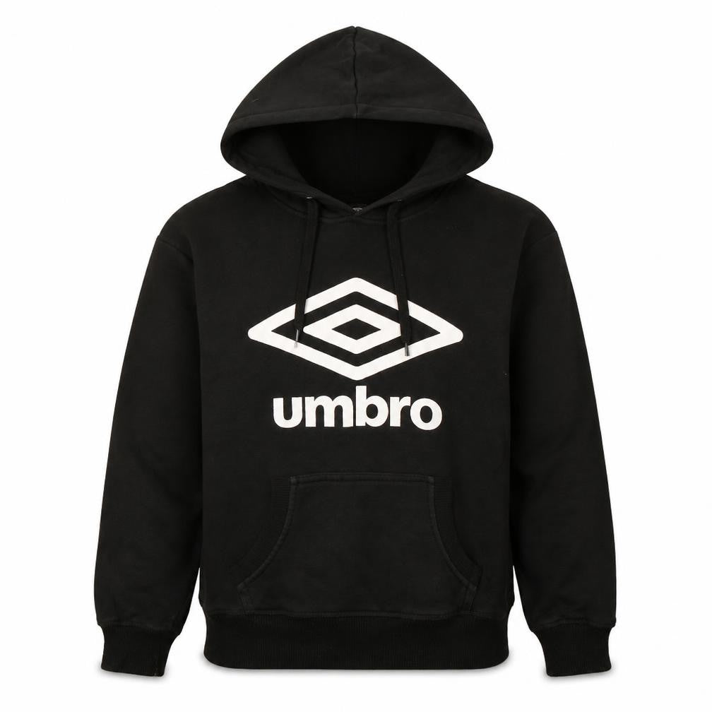 Umbro Men's Black Pullover Hoodie Small Graphic Sportswear