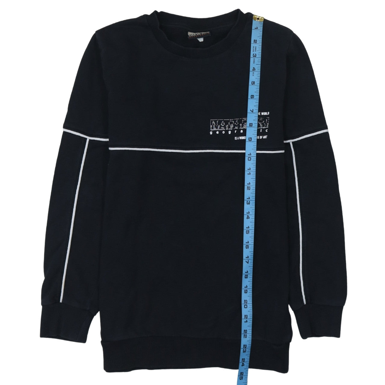 Napapijri Teens Black Logo Crew Neck Sweatshirt Size 14 Regular Fit