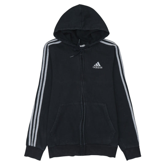 Adidas Men's Black Small Full Zip Hoodie Sweatshirt