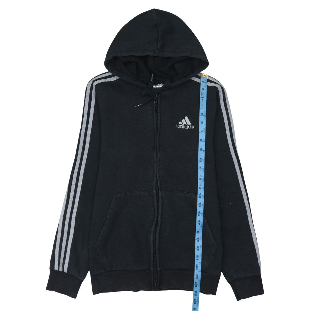 Adidas Men's Black Small Full Zip Hoodie Sweatshirt