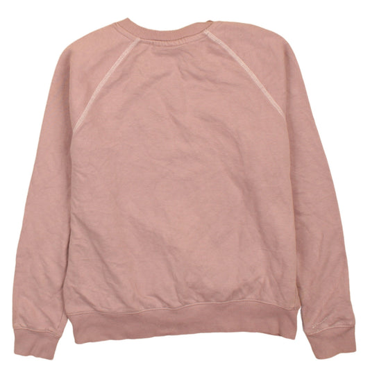 Fila Women Pink Crew Neck Pullover Sweatshirt Size S