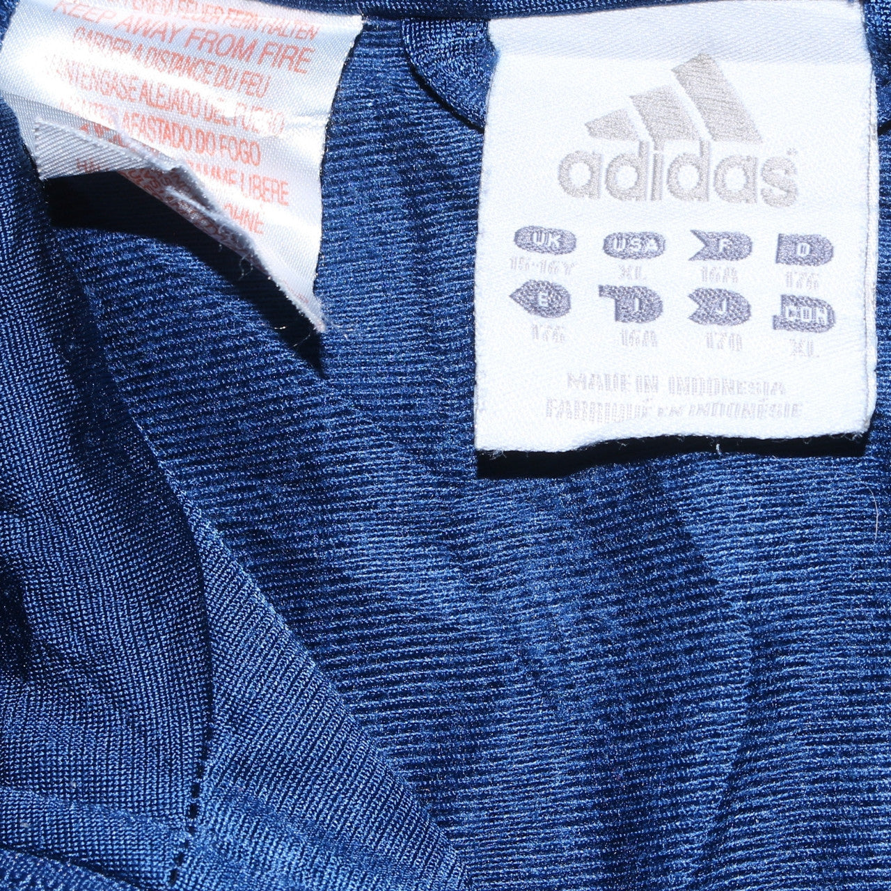 Adidas Boys Blue Track Jacket 16 Years Full Zip Sports Activewear