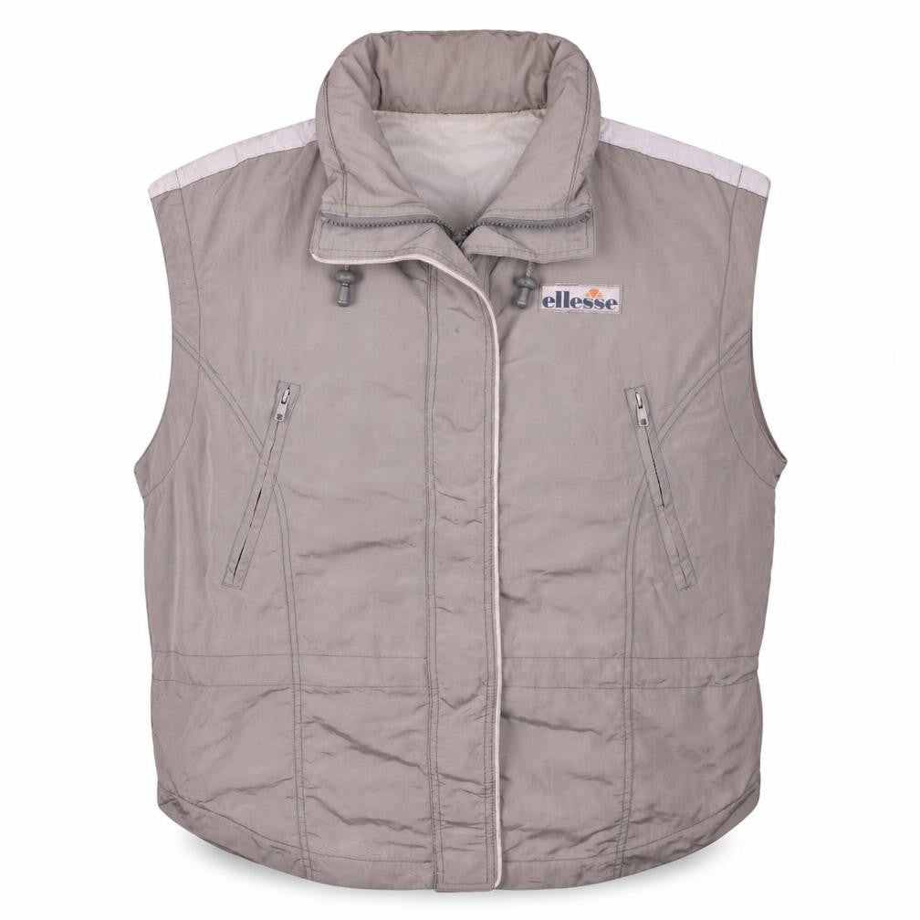 Ellesse Men's Beige Padded Bodywarmer Waistcoat Size 40 Regular