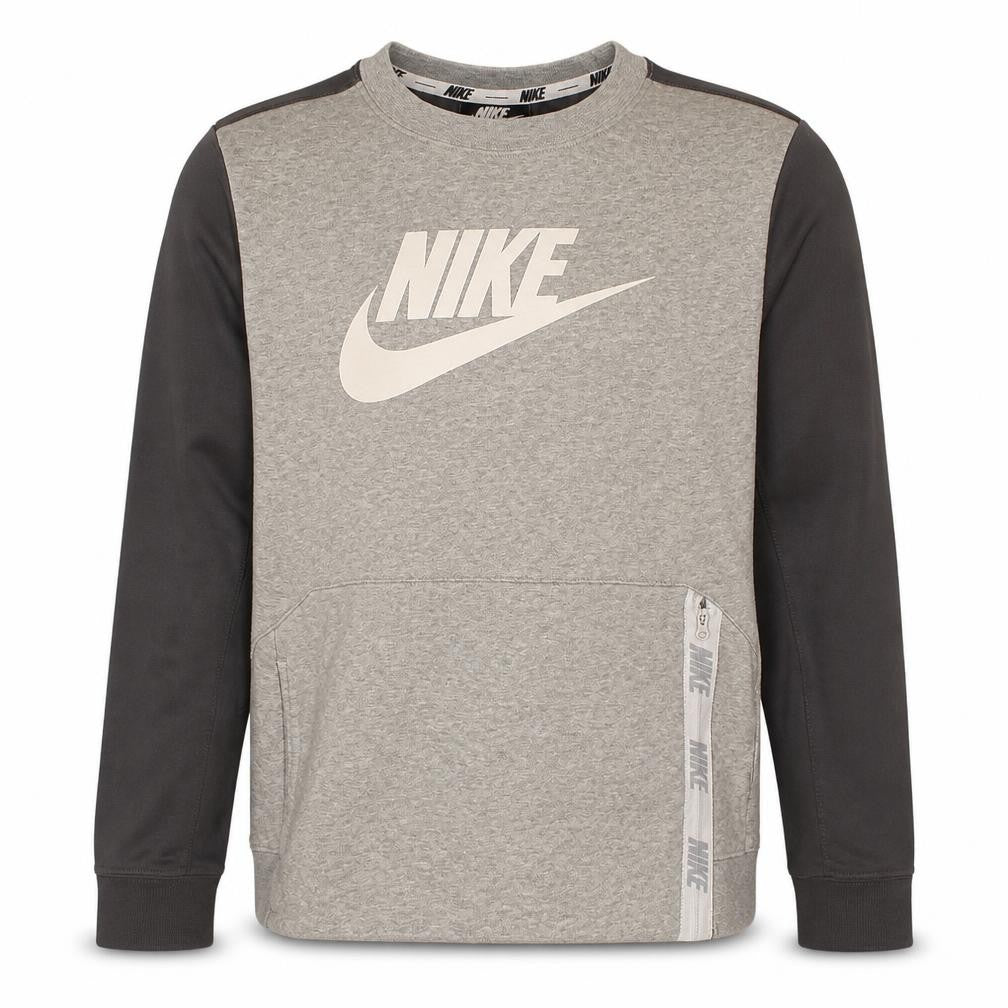 Nike Boys Grey & Black Crew Neck Pullover Sweatshirt M 137-147cm
