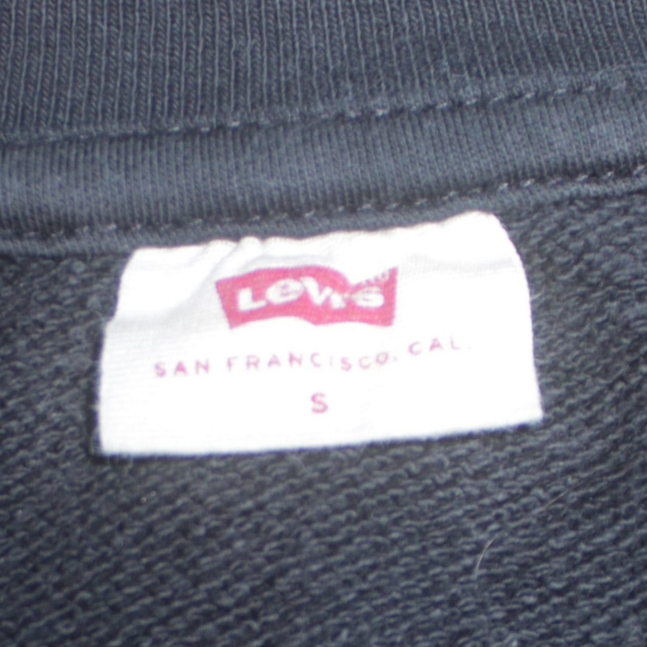 Levi's Men's Black Floral Logo Crew Neck Sweatshirt Size S