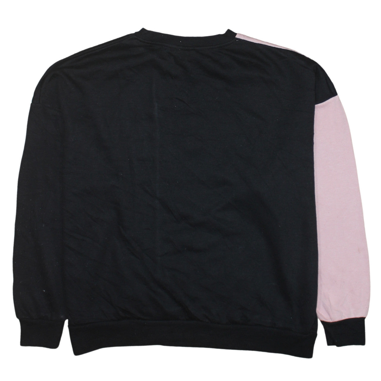 Disney Women Black Pink Minnie Mouse Colourblock Sweatshirt L