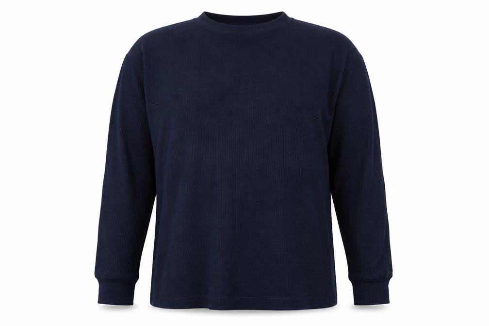 Trespass Mens Navy XXL Pullover Jumper Cotton Blend Thermal Knit