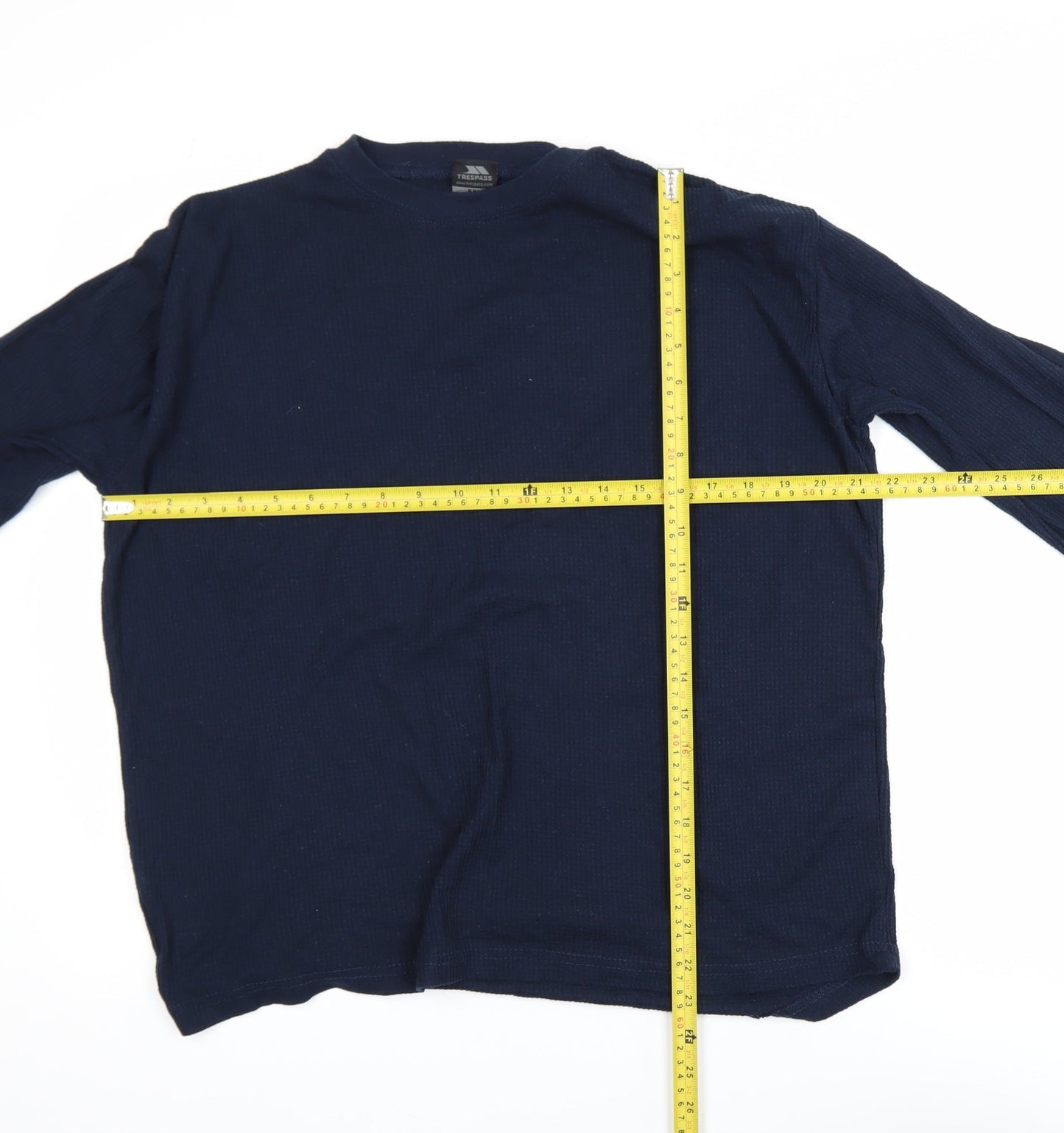 Trespass Mens Navy XXL Pullover Jumper Cotton Blend Thermal Knit