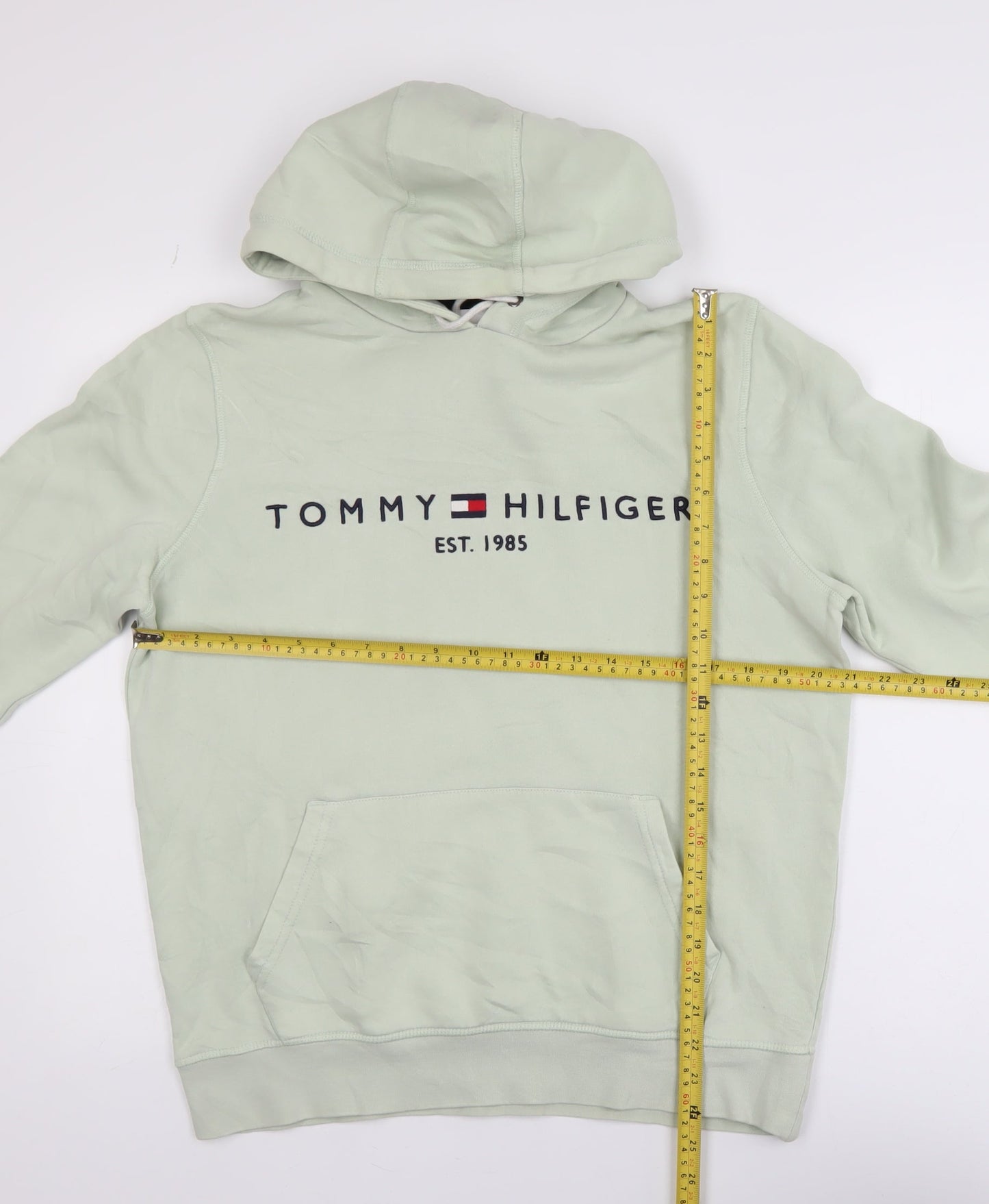 Tommy Hilfiger Men’s Green Pullover Hoodie M Regular Fit