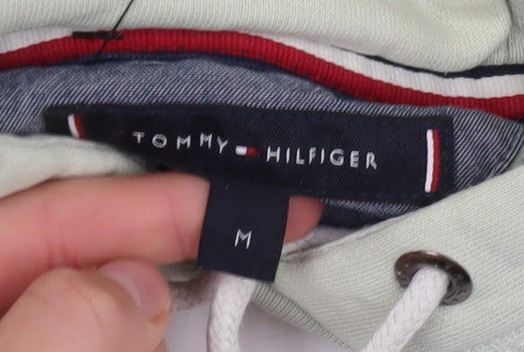 Tommy Hilfiger Men’s Green Pullover Hoodie M Regular Fit