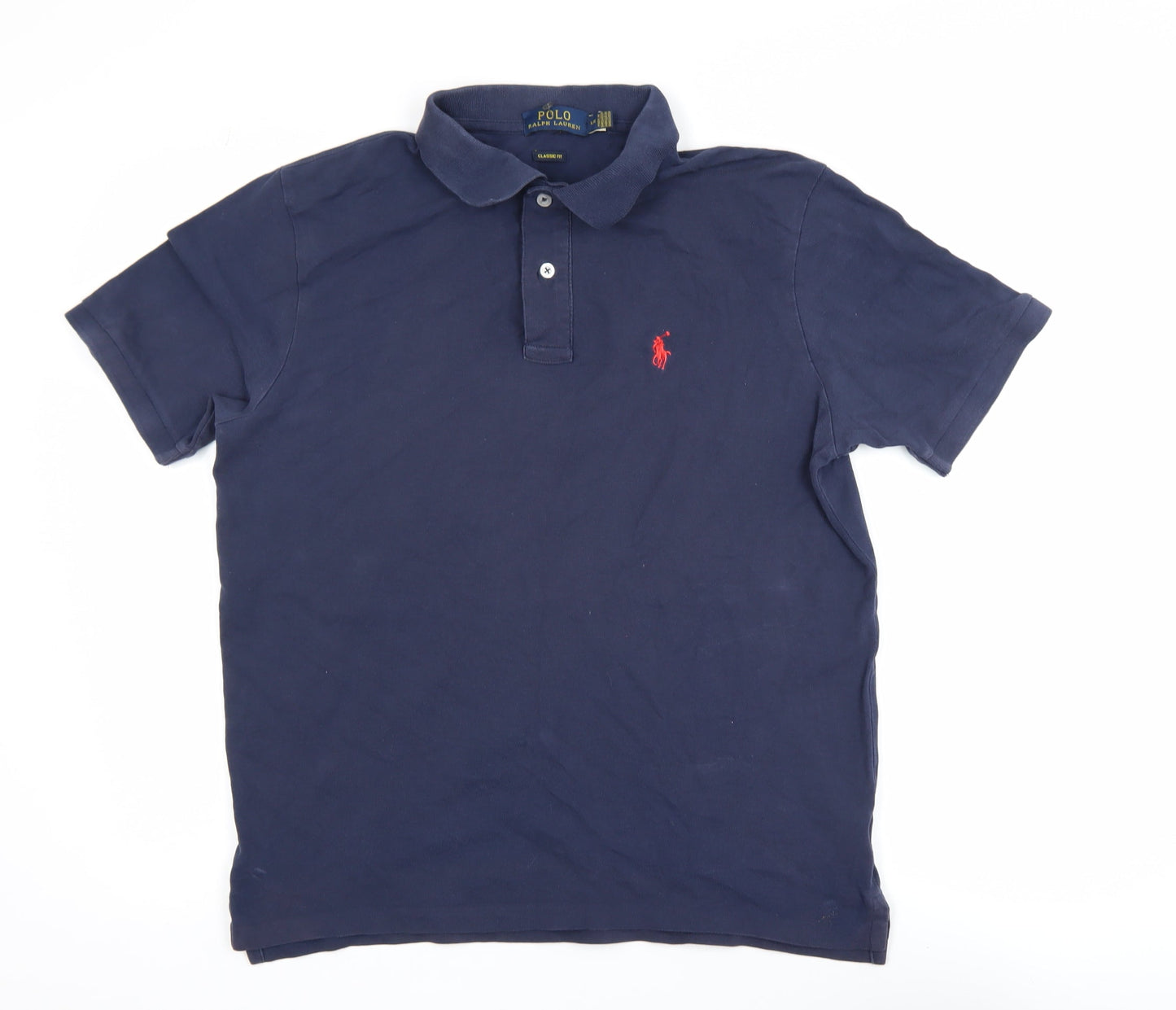 Polo Ralph Lauren Men's Navy Classic Fit Short Sleeve Polo Shirt L