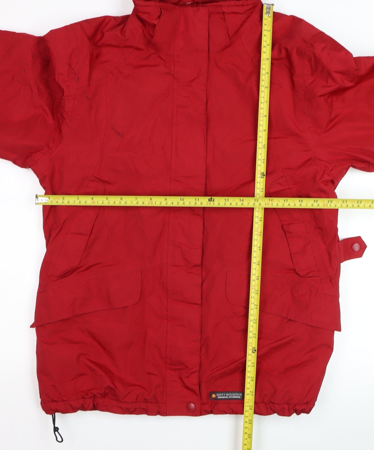 Misty Mountain Men's Red XL Parka Jacket Water Resistant Winter Coat