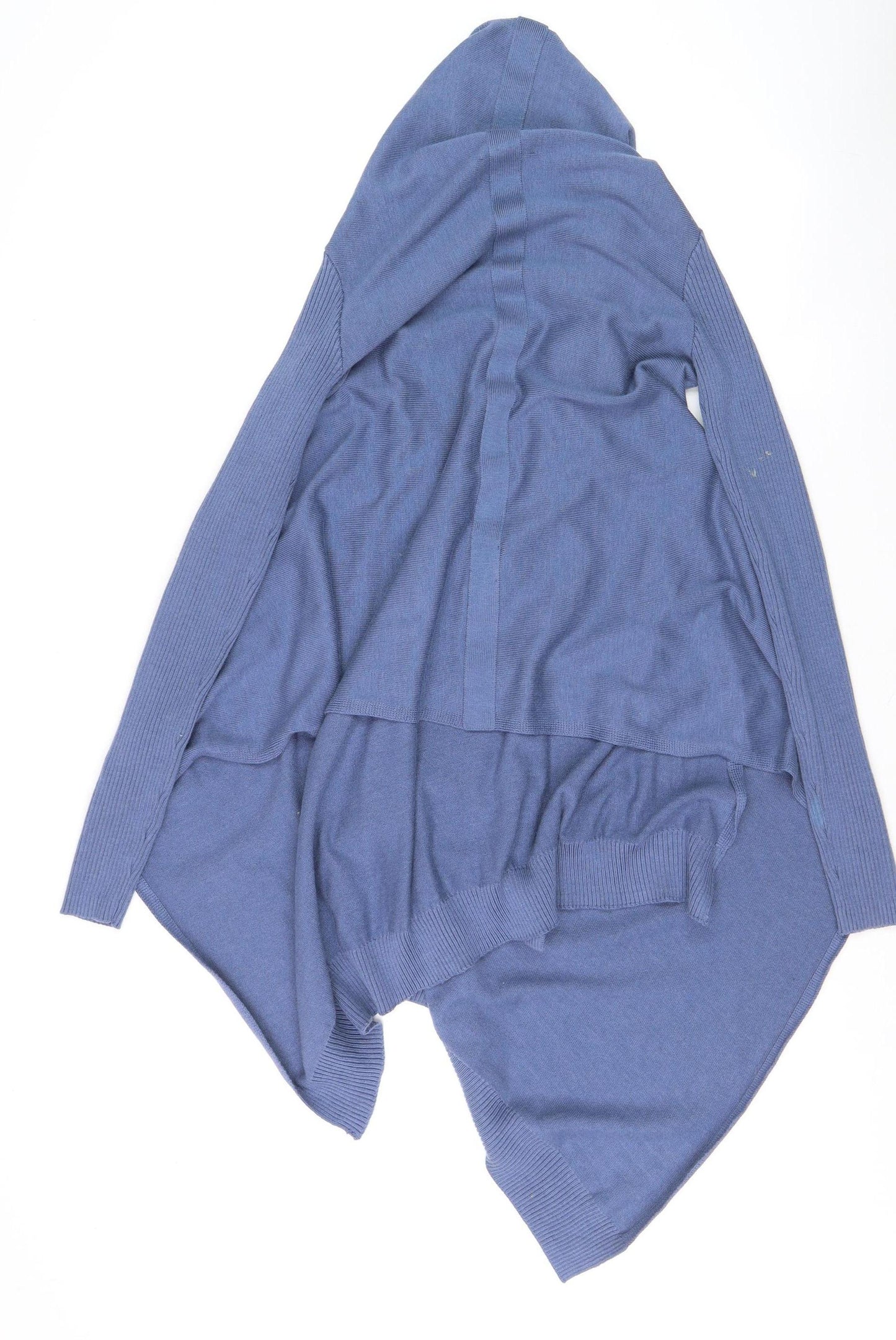 DKNY Womens Blue Knit Open Front Long Sleeve Cardigan Size 12