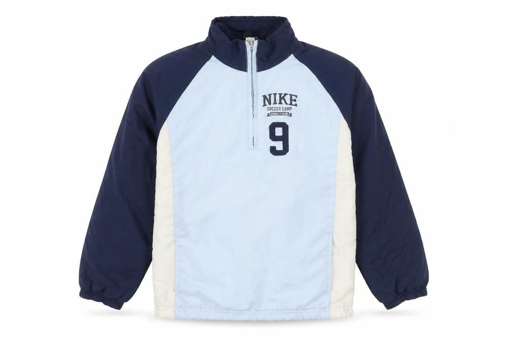 Nike Boys Blue 7-8 Years Track Jacket Soccer Camp Polyester