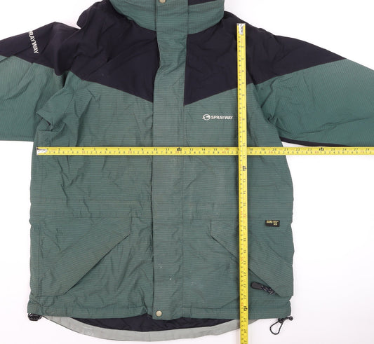 Sprayway Men's Green M Waterproof Hooded Gore-Tex Outdoor Jacket