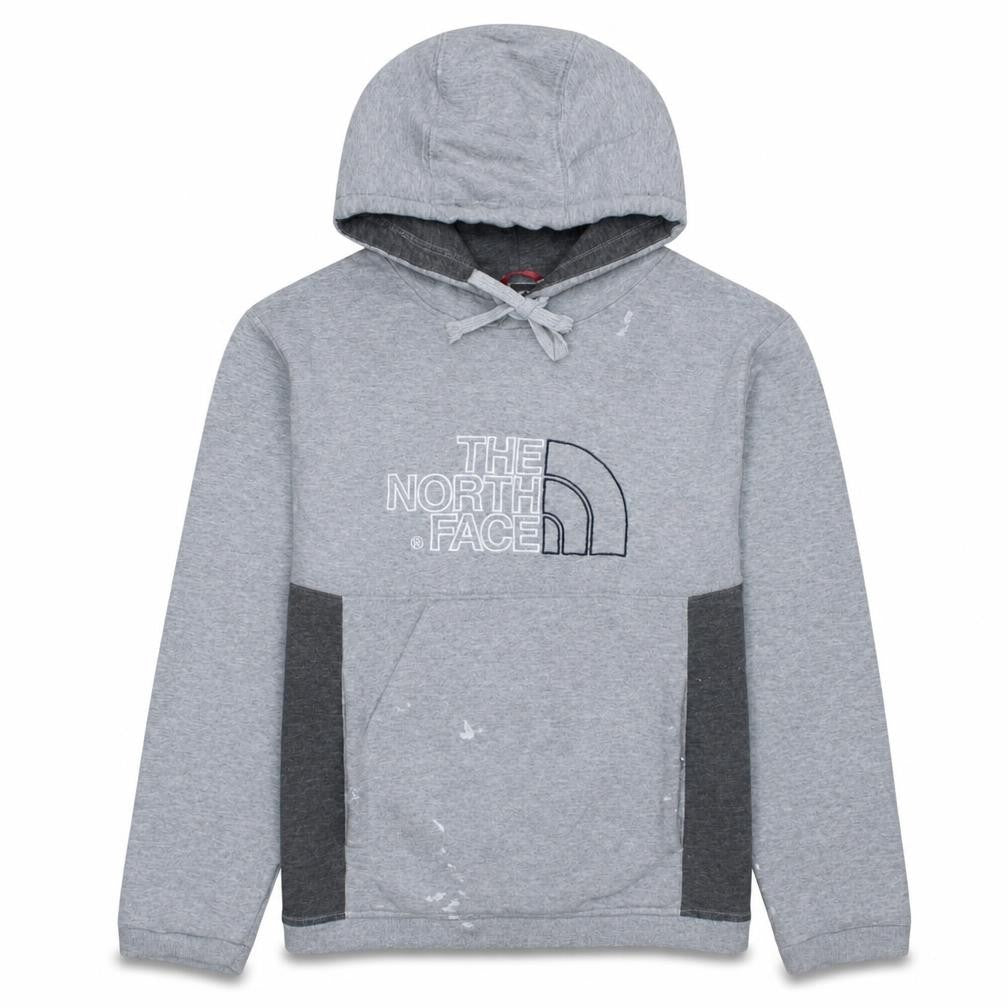 The North Face Men's Grey Pullover Hoodie Size M Embroidered Logo