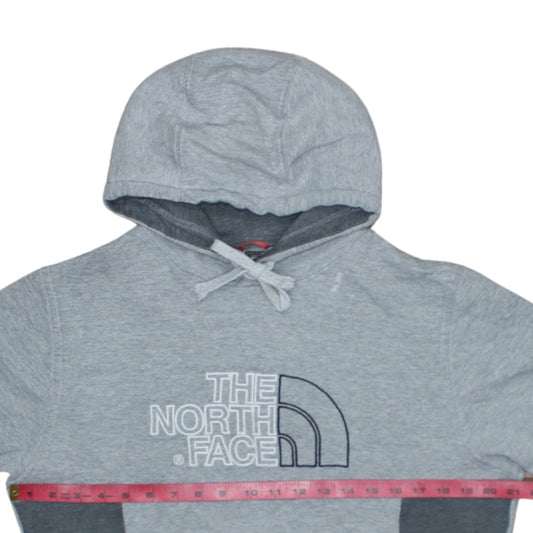 The North Face Men's Grey Pullover Hoodie Size M Embroidered Logo