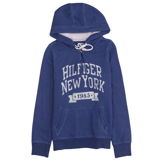 Tommy Hilfiger Denim Women's Blue Pullover Hoodie Medium