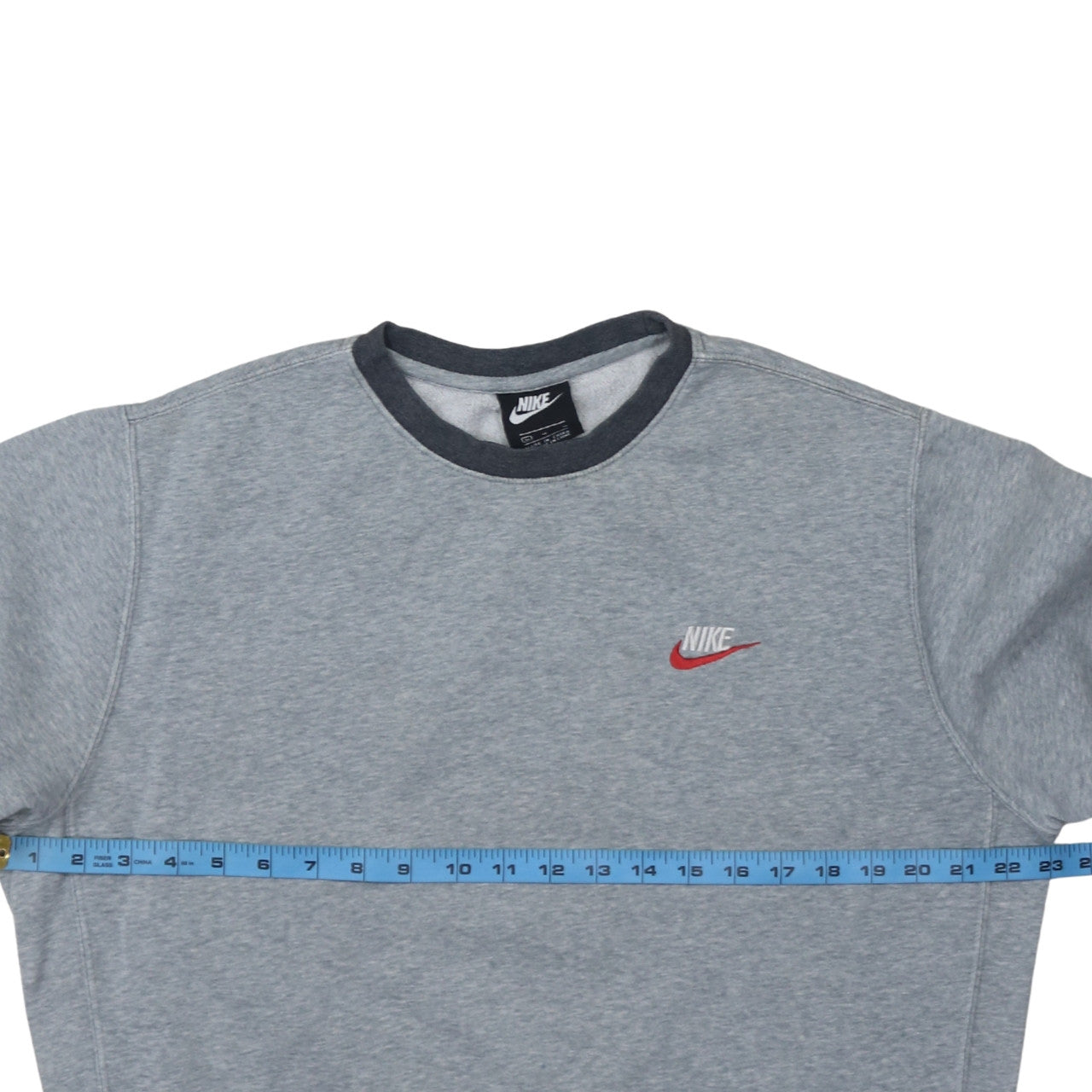 Nike Men's Grey Crew Neck Pullover Sweatshirt Size M