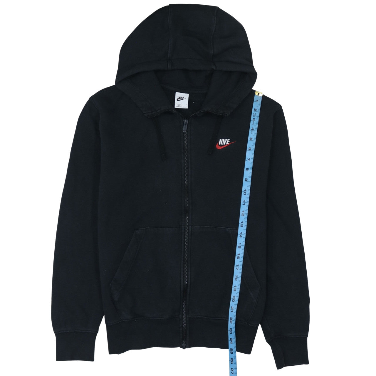 Nike Men's Black Full Zip Hoodie S Regular Fit Sportswear