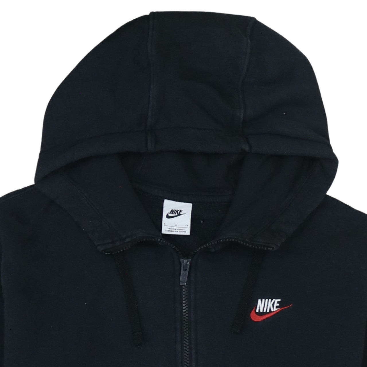 Nike Men's Black Full Zip Hoodie S Regular Fit Sportswear