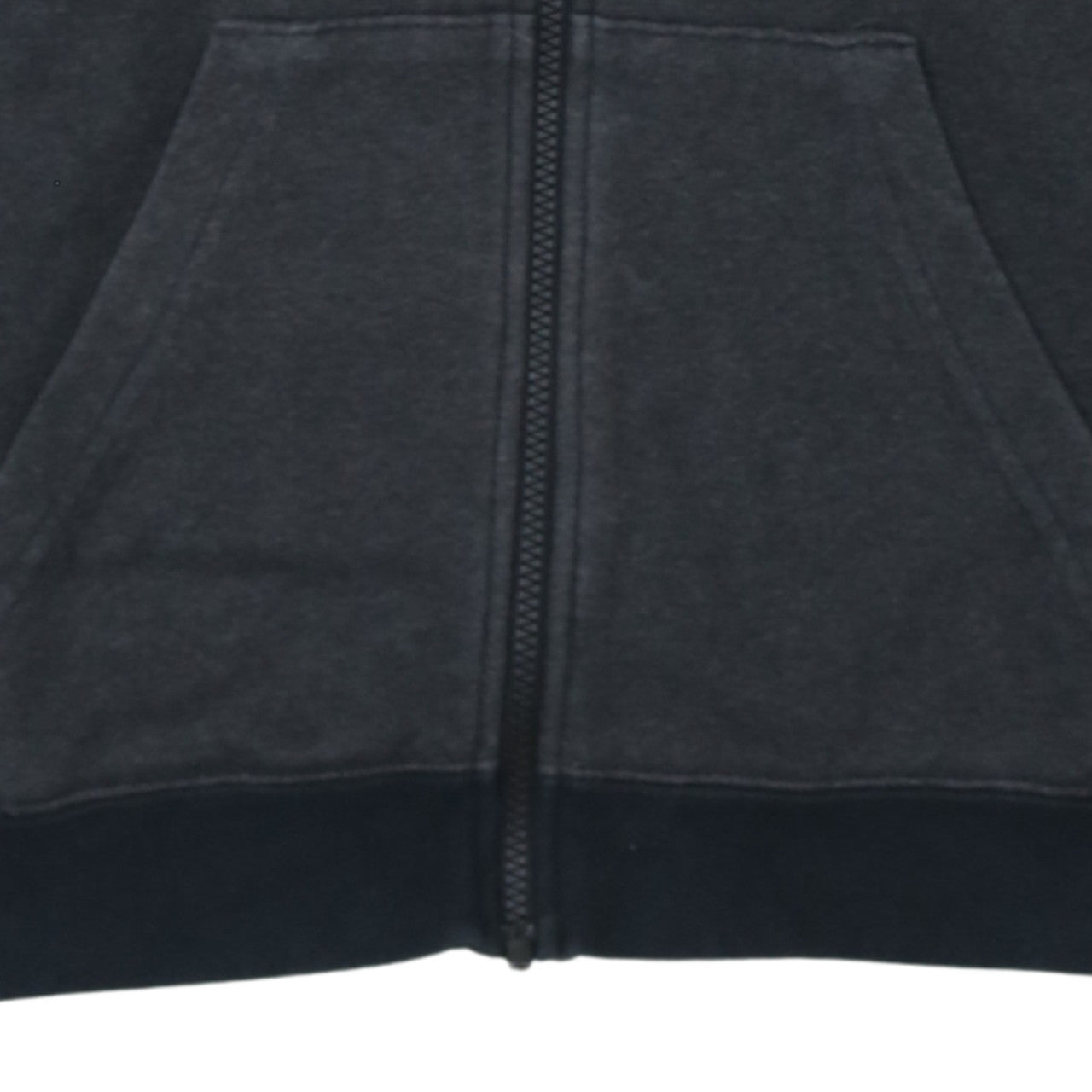 Nike Boys Black Full Zip Fleece Hoodie Size 158 Logo Sportswear