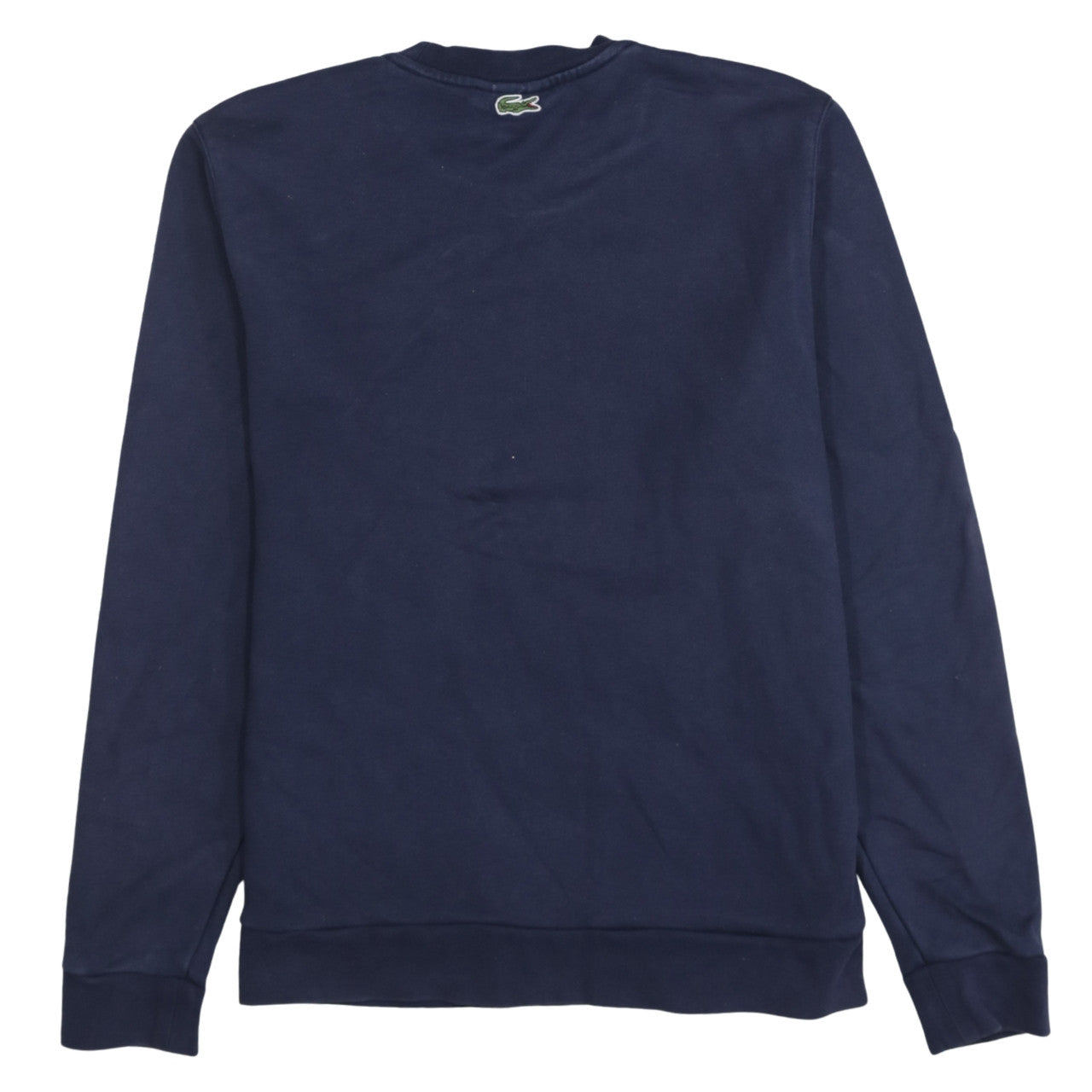 Lacoste Men's Blue Crew Neck Graphic Logo Pullover Sweatshirt M