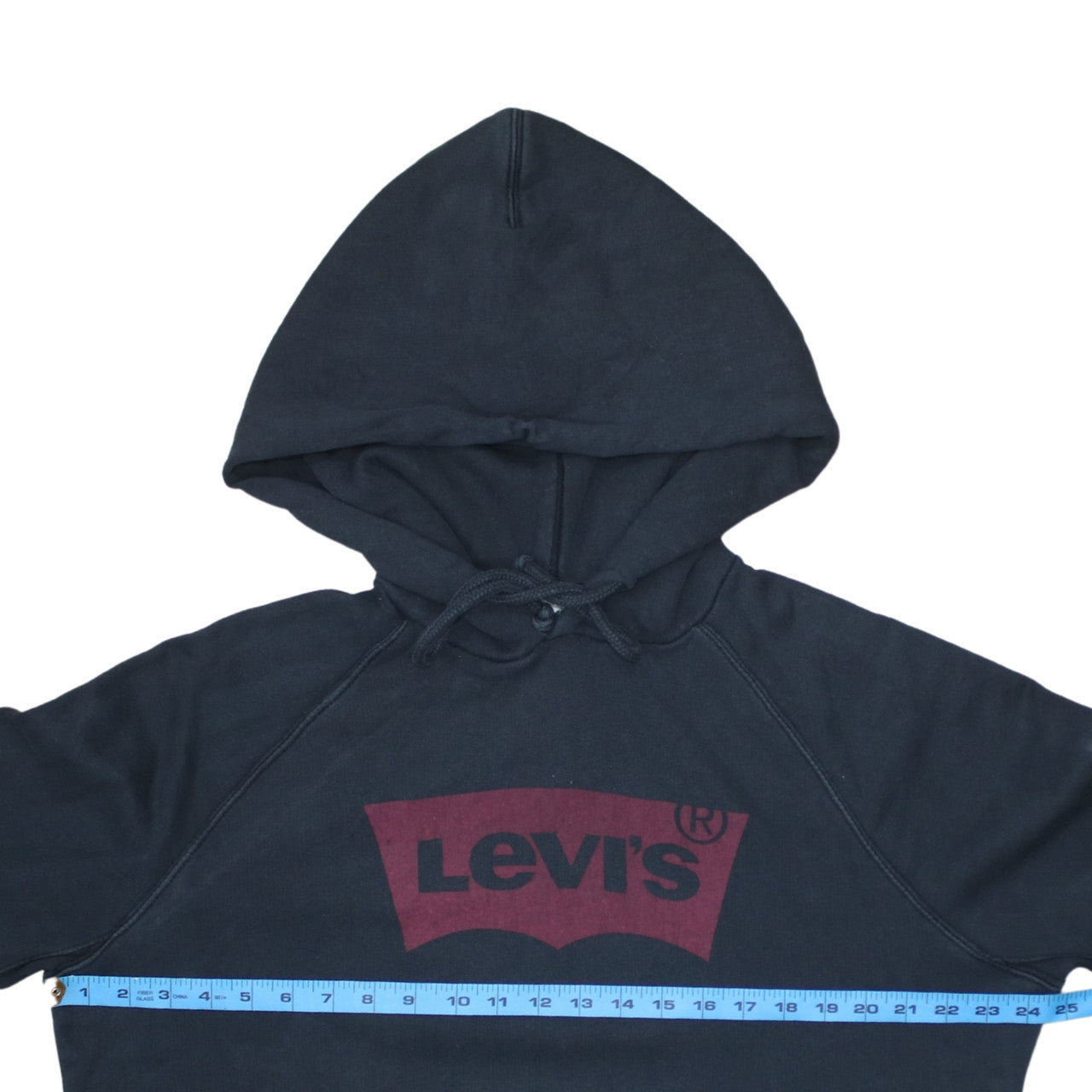 Levi's Mens Black Pullover Hoodie M Regular Fit Graphic Logo