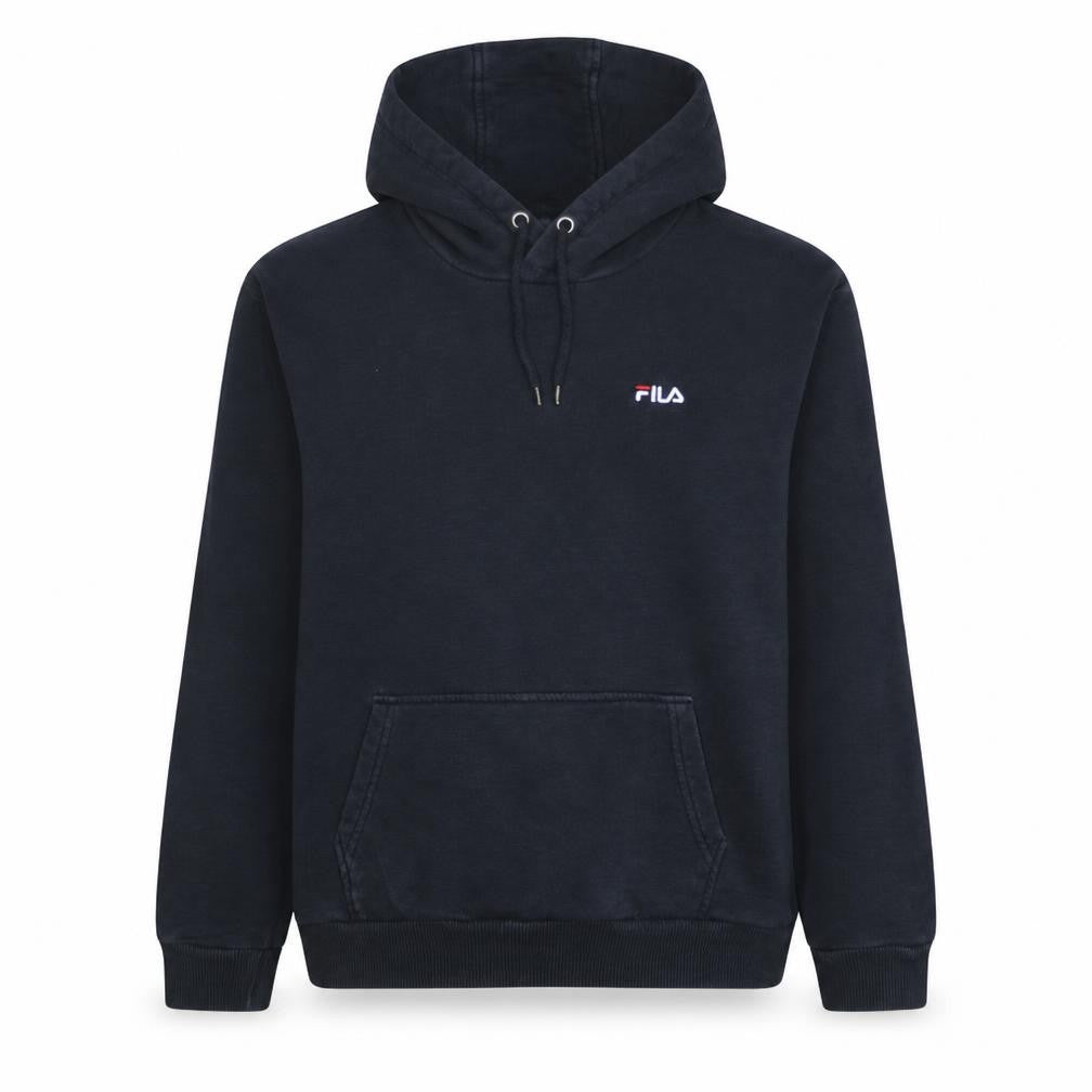 Fila Women's Black Medium Pullover Hoodie Cotton Blend Hooded Sweatshirt