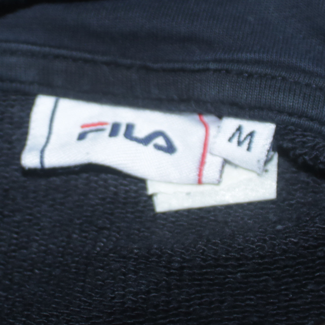 Fila Women's Black Medium Pullover Hoodie Cotton Blend Hooded Sweatshirt