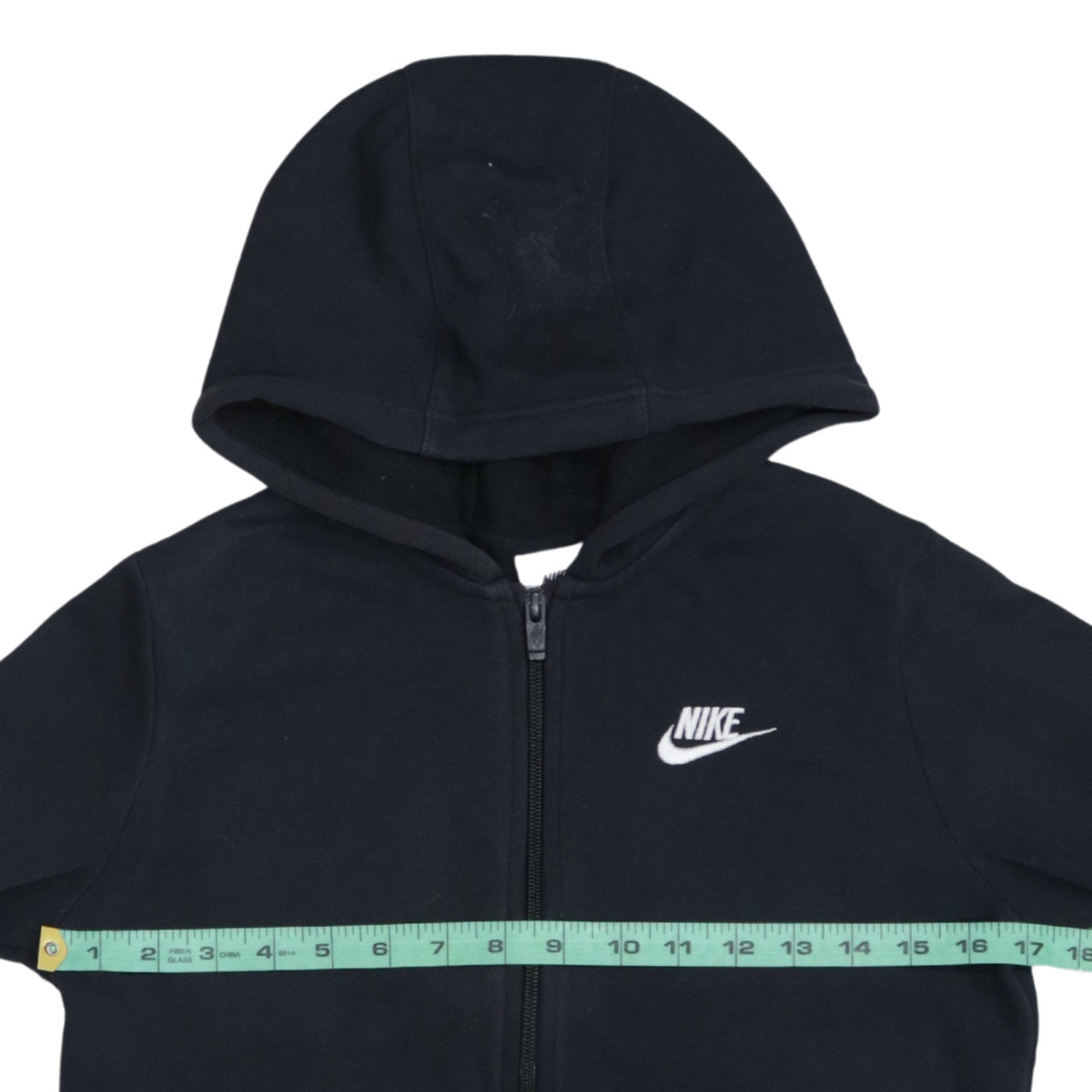 Nike Boys Black Full Zip Fleece Hoodie Size L 147-158cm