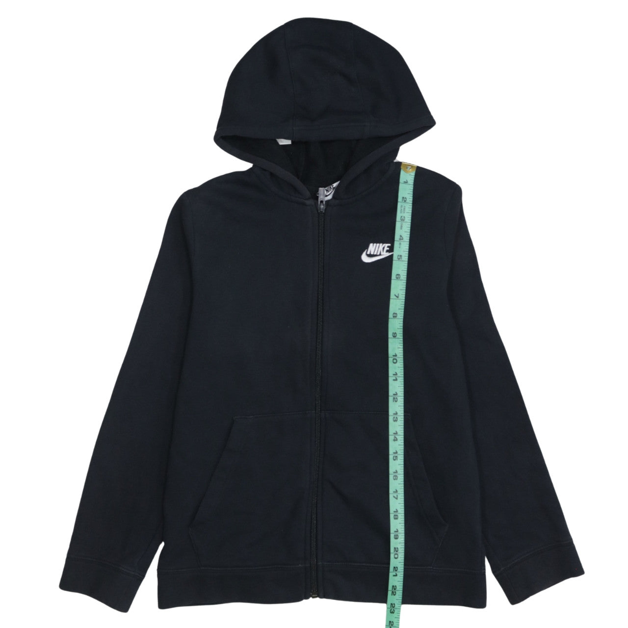 Nike Boys Black Full Zip Fleece Hoodie Size L 147-158cm