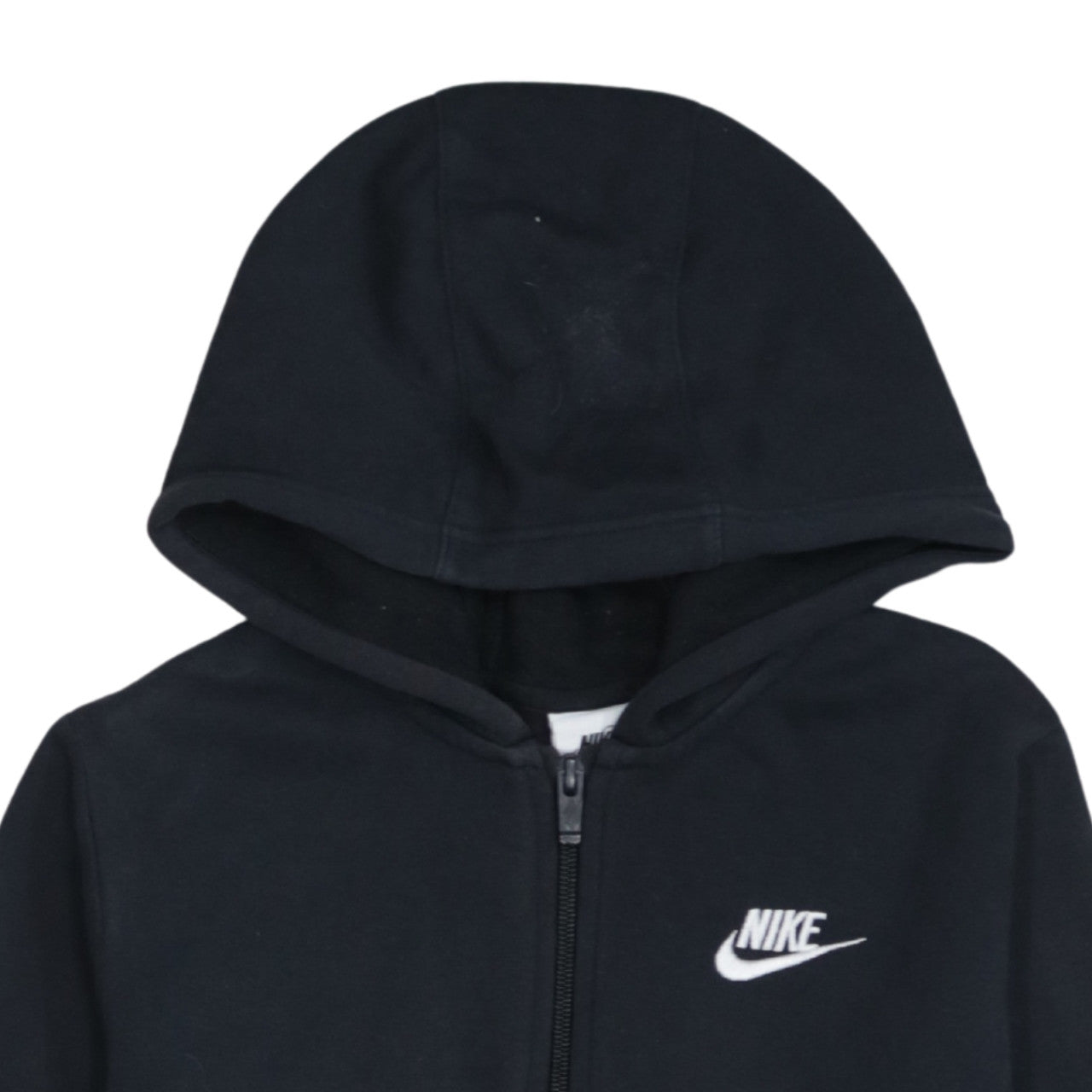 Nike Boys Black Full Zip Fleece Hoodie Size L 147-158cm