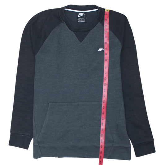 Nike Men's Grey Pullover Sweatshirt Small Crew Neck Fleece