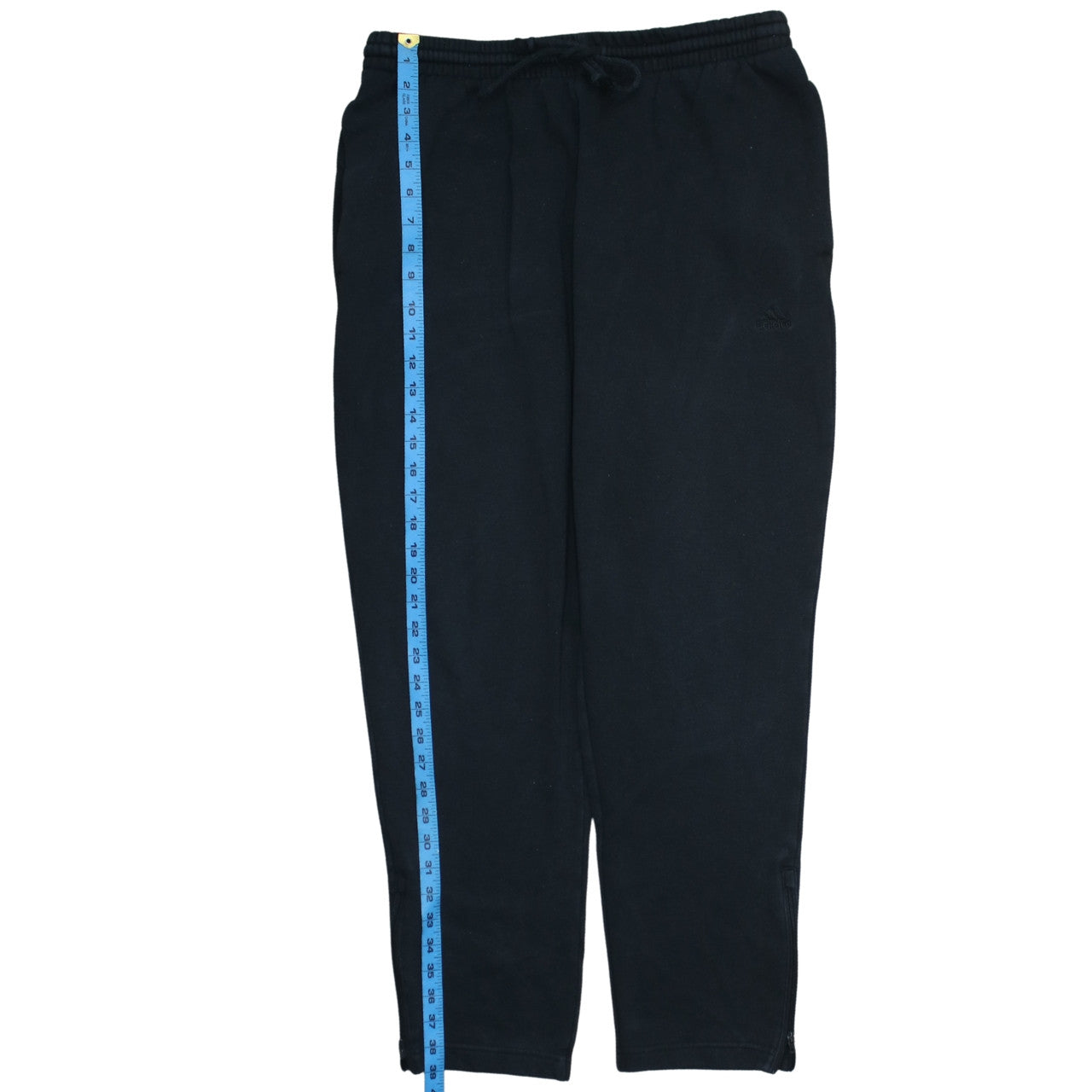 Adidas Men's Black Fleece Sweatpants L Regular Fit Activewear Trousers